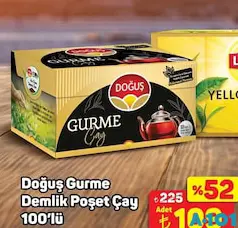 DOĞUŞ GURME DEMLİK POŞET ÇAY 100'LÜ